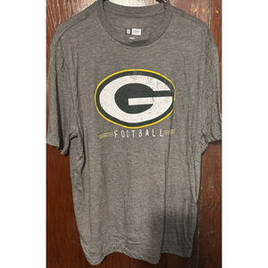 Green Bay Packers Team Apparel t-shirt Mens Sz L Gray NEW WITHOUT TAGS